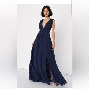 Lulu’s- Heavenly Hues Navy Maxi Dress